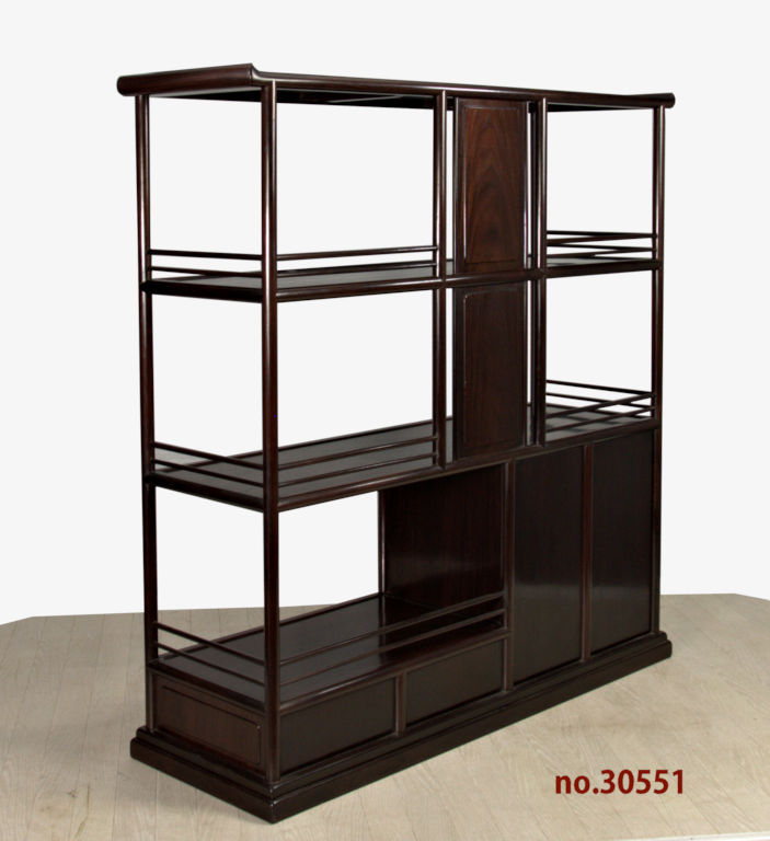 ギャラリー 飾棚: 紫檀 後藤作 無地 3.8尺棚 高さ116cm 大阪唐木指物