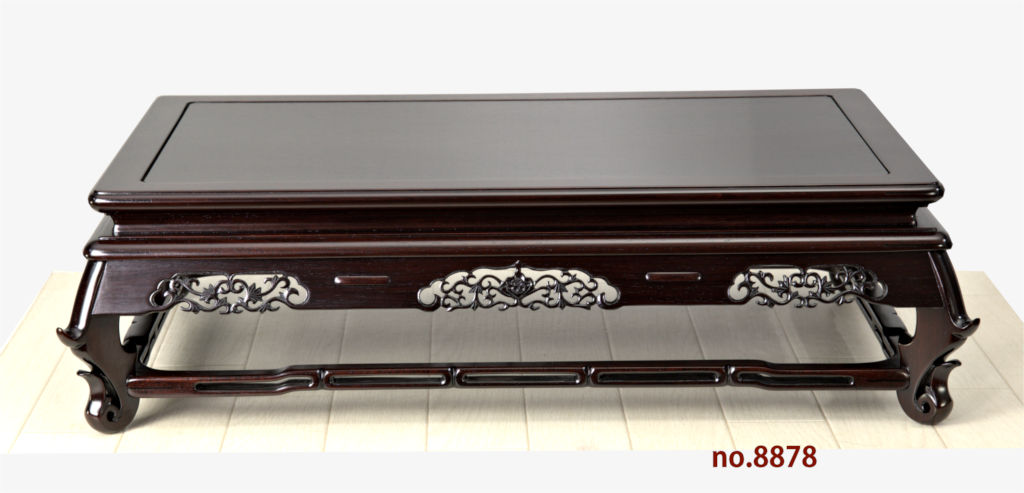 花台: 紫檀 三重透かし彫り 1.8尺平台 大阪唐木指物 no.8878 / 唐木