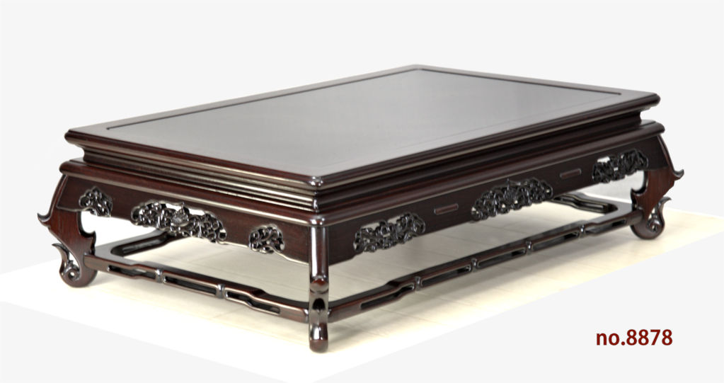 花台: 紫檀 三重透かし彫り 1.8尺平台 大阪唐木指物 no.8878 / 唐木