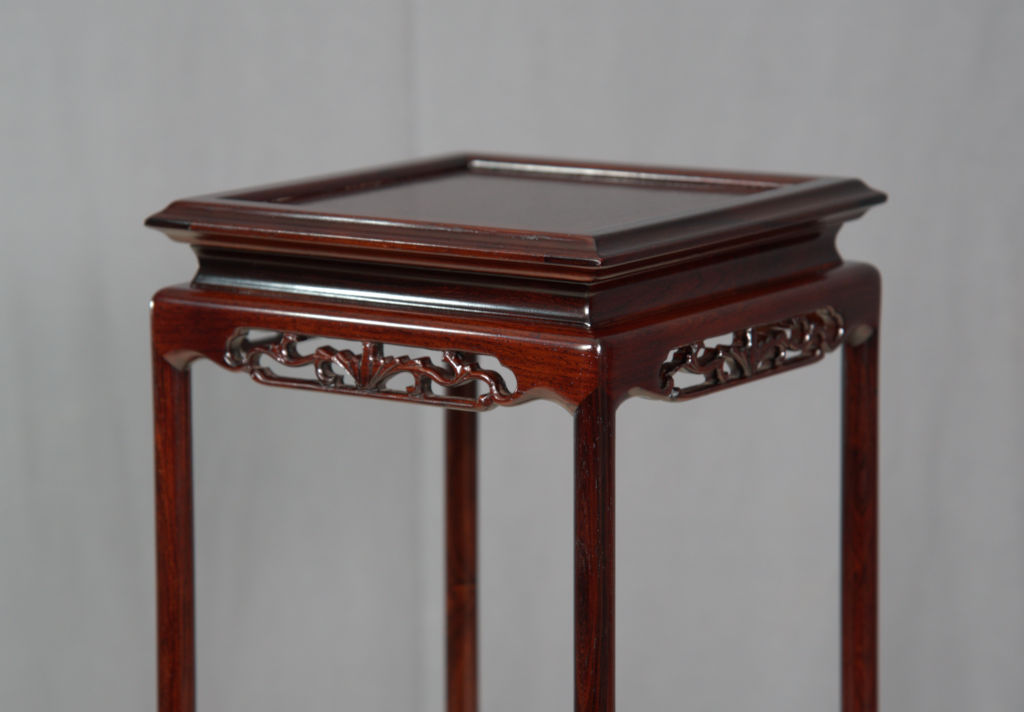 花台:紫檀 日本製 角高卓 H56cm no.8793 / 唐木家具OSAKA