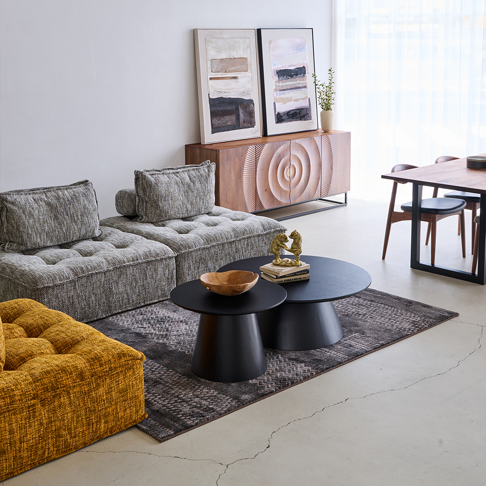 ポルトフィーノ エレメンツ ソファ グレー - L型ソファー・コーナー