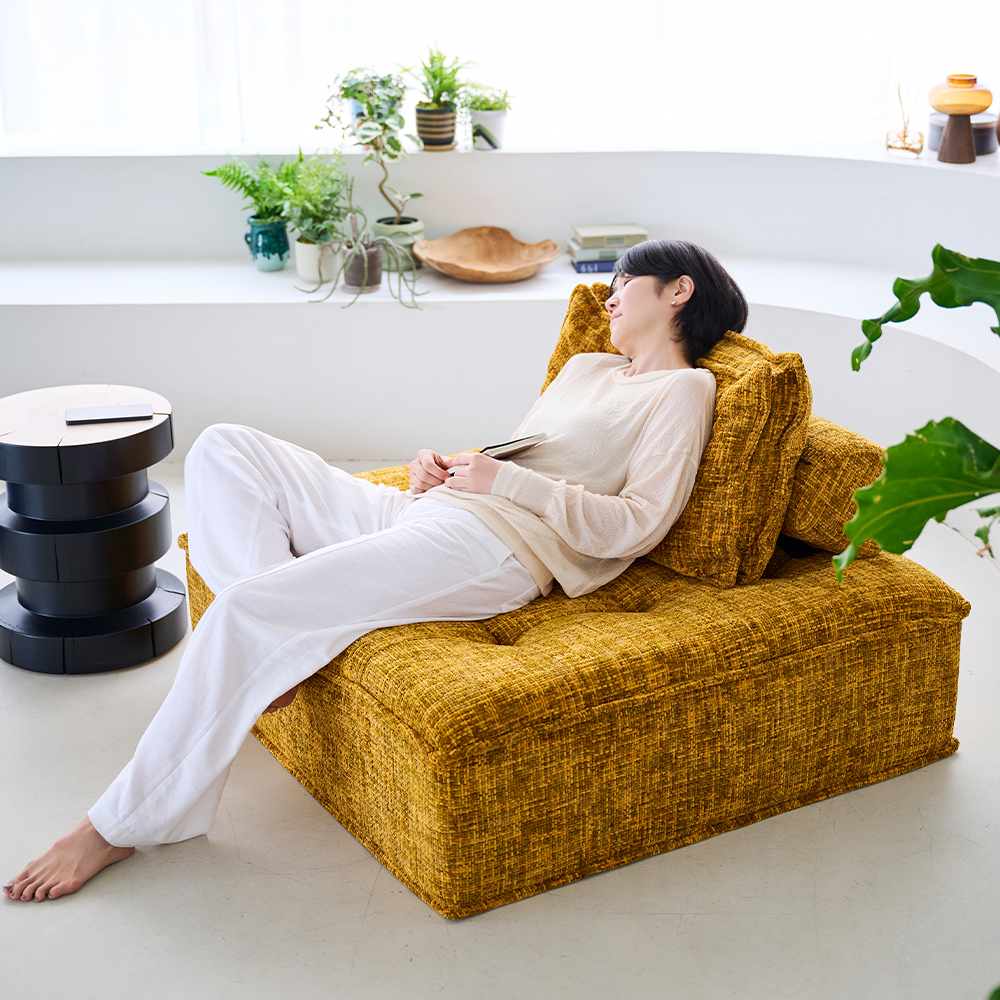 ポルトフィーノ エレメンツ ソファ オレンジ - L型ソファー・コーナー