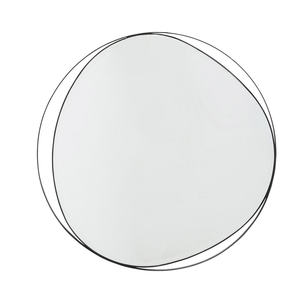 ボニータ ブラック O80cm ウォールミラー - ミラー・鏡の通販 ｜【KARE