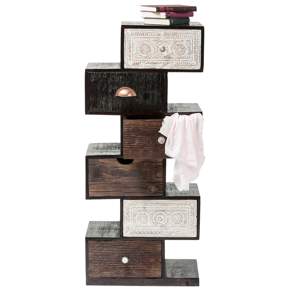 廃番】フィンカジグザグ（6Drw） キャビネット - リビングボード