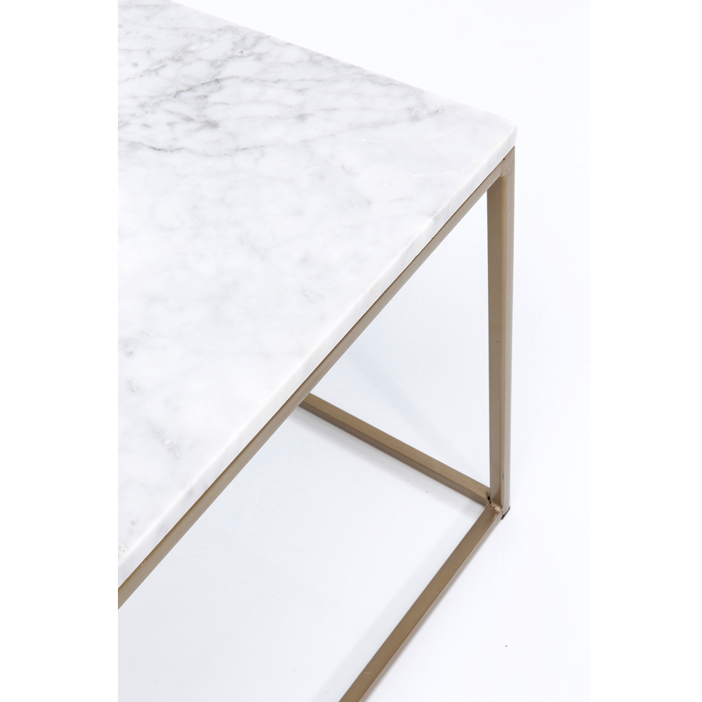 キーウェストマーブル 120x60cm ローテーブル/コーヒーテーブル - ロー