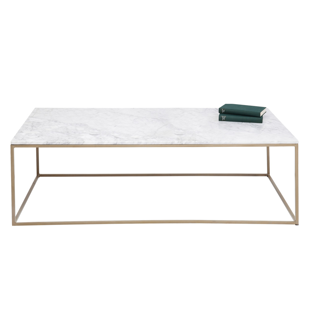 キーウェストマーブル 120x60cm ローテーブル/コーヒーテーブル - ロー