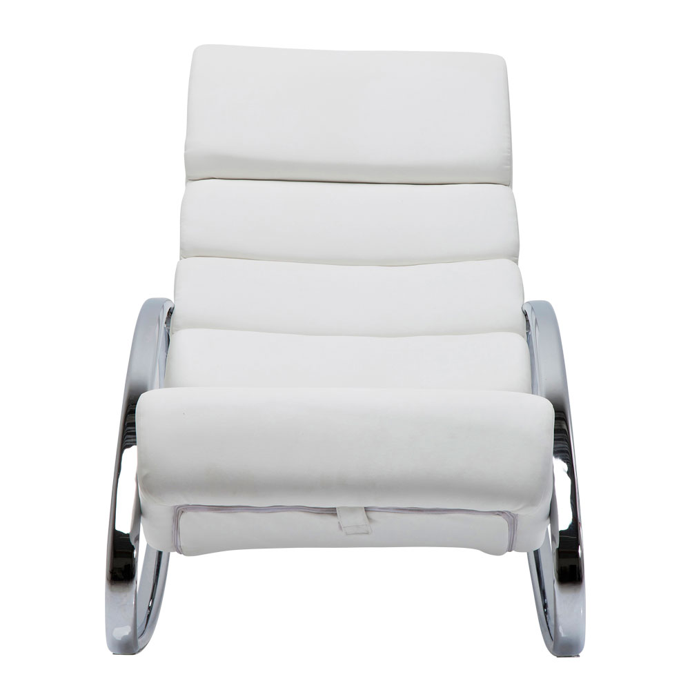 廃番】マンハッタン ホワイト ロッキングチェア - 1人掛けソファー