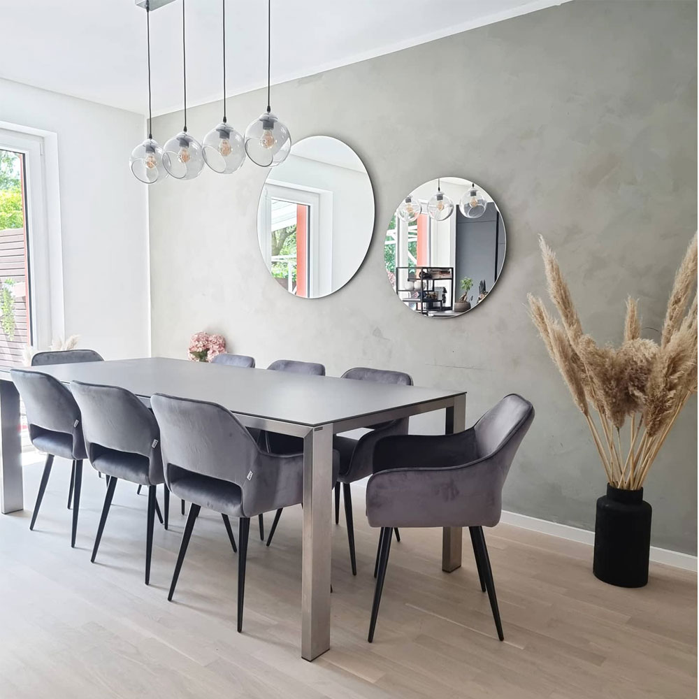 サンフランシスコ グレー アームチェア - ダイニングチェアの通販