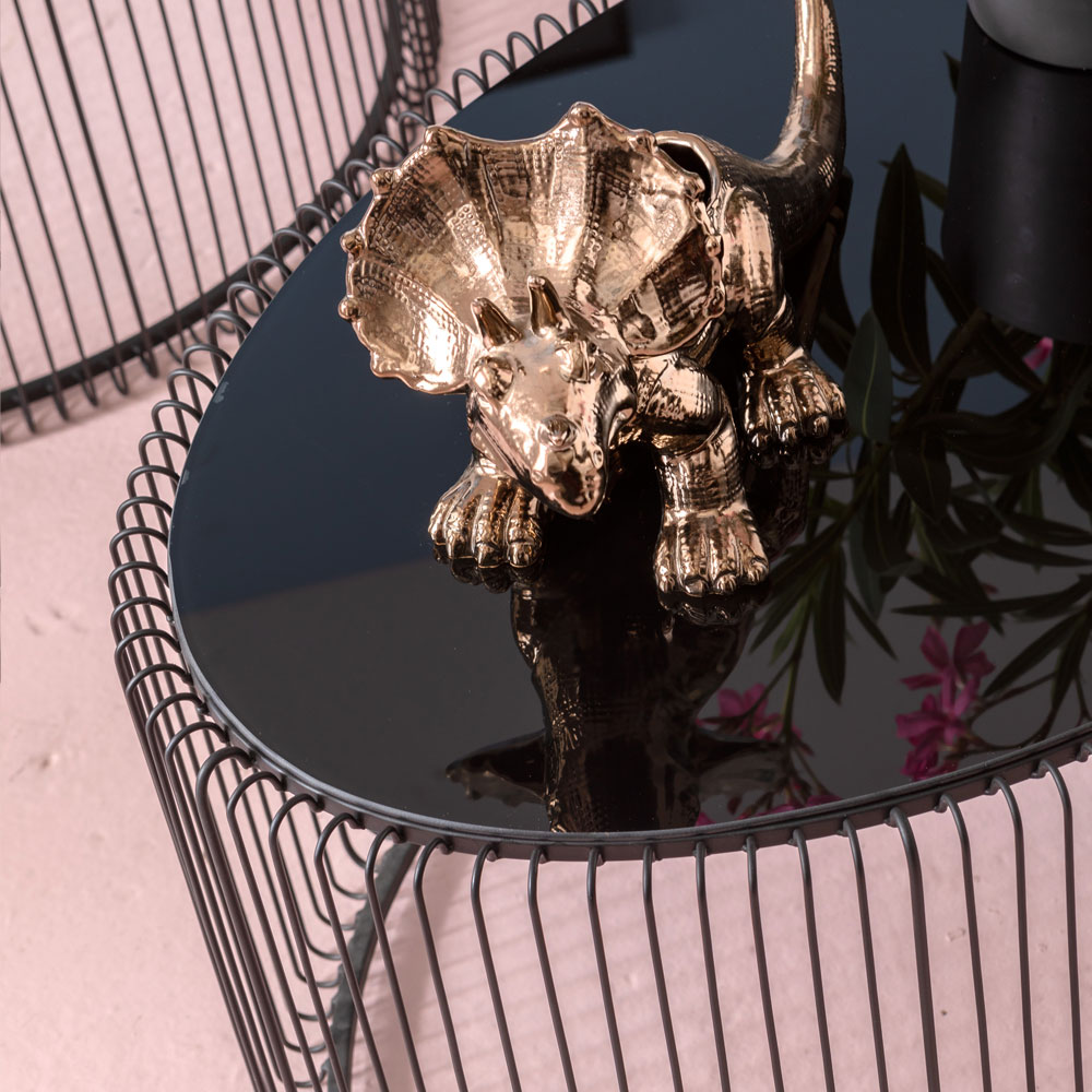 ワイヤーウーノブラック60x90cm リビングテーブル/コーヒーテーブル