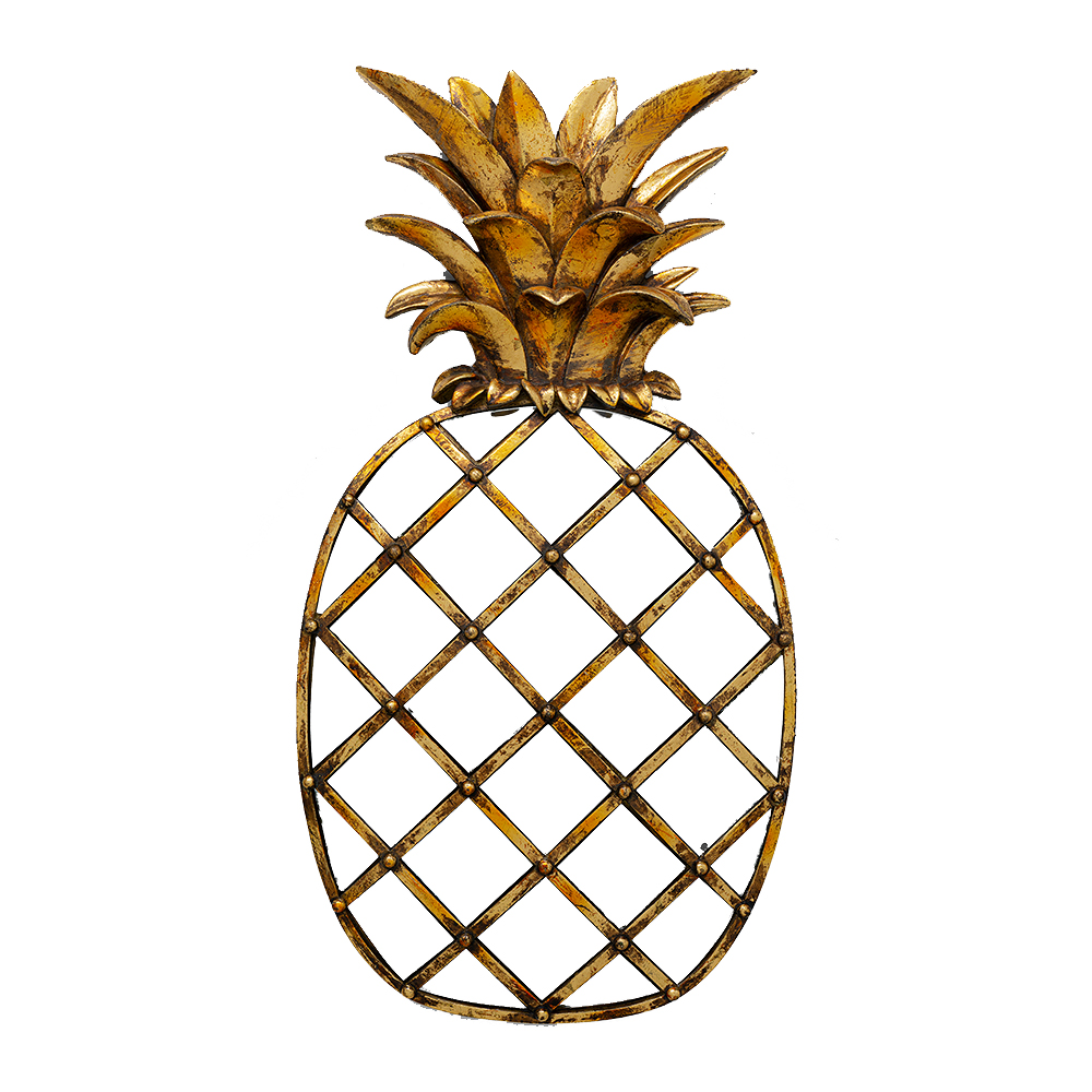 在庫なし】パイナップルミラー26×50cm ウォールデコレーション - 壁