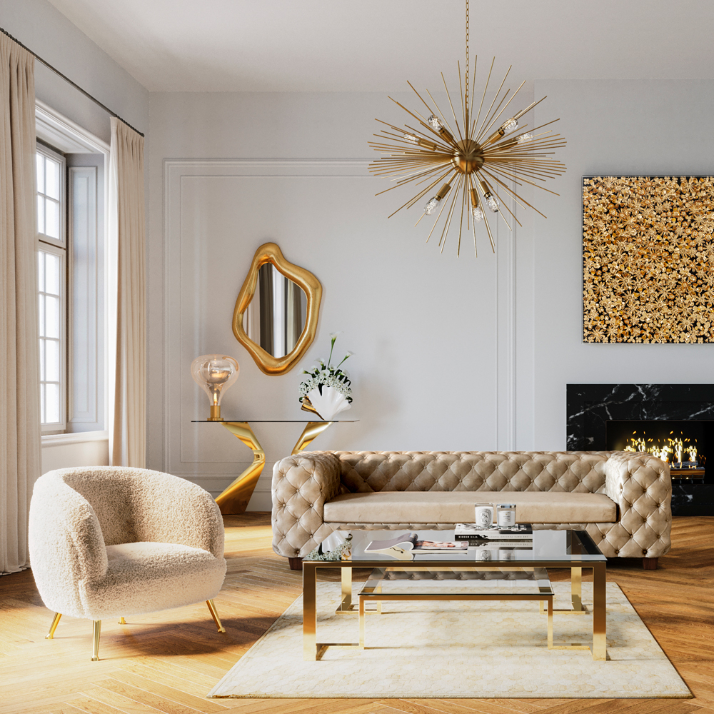 ホログラムゴールド119x76cm ミラー - ミラー・鏡の通販 ｜【KARE