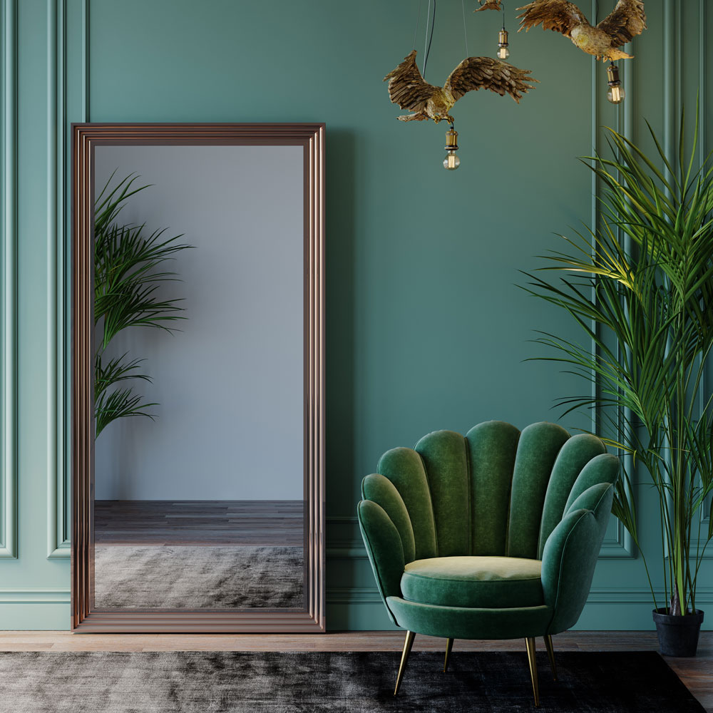 フレームシルバー 180x90cm ミラー * - ミラー・鏡の通販 ｜【KARE