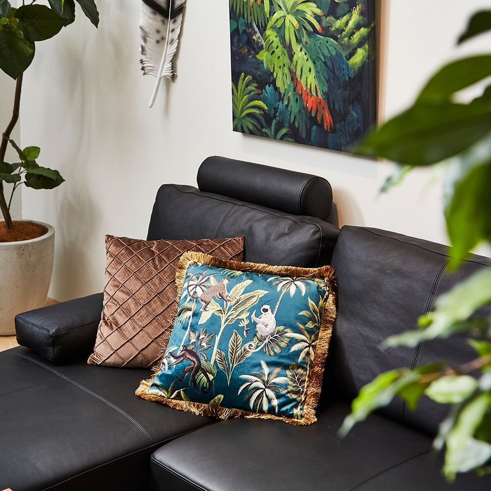 ジャングルフィーバー 45x45cm クッション - クッションの通販