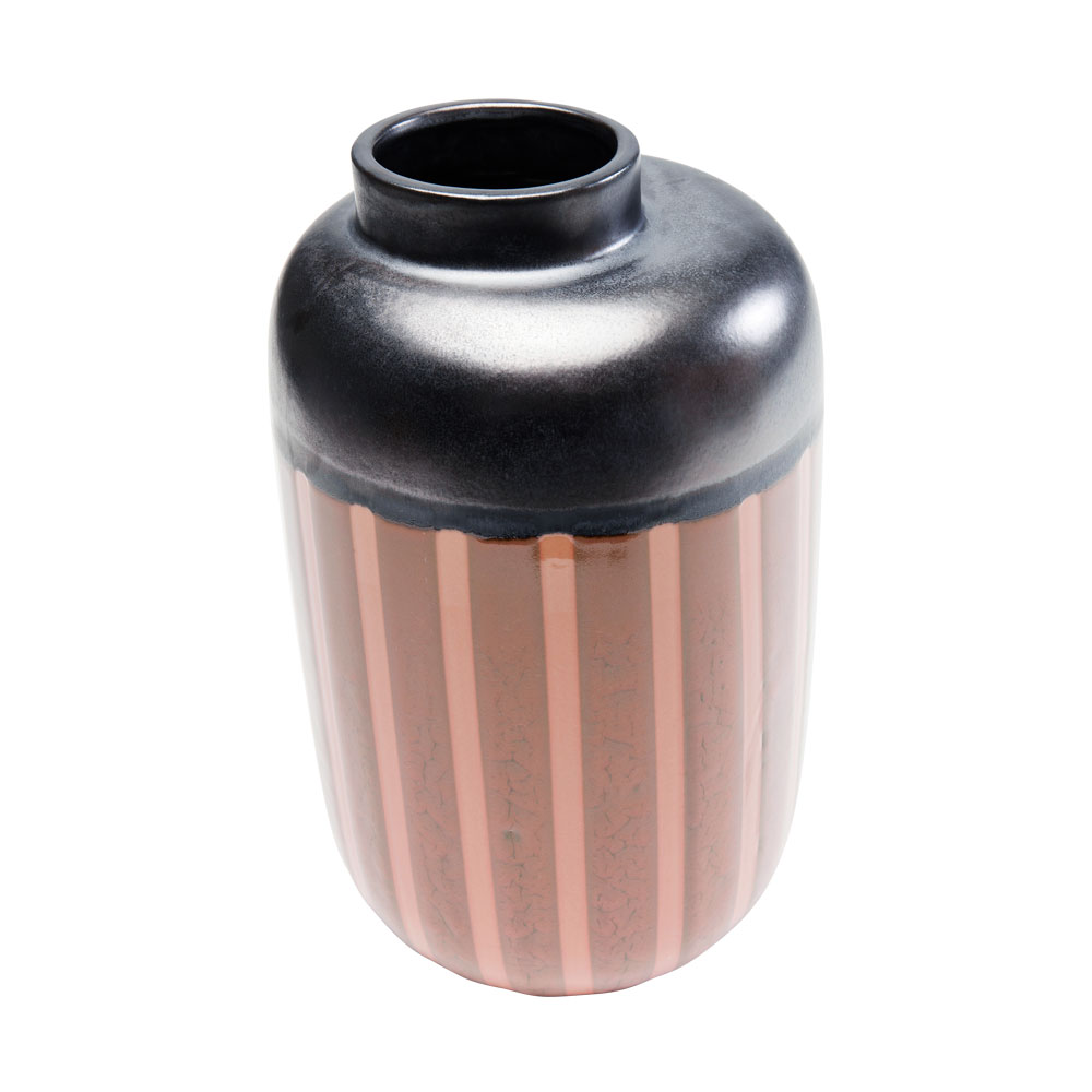 廃番】モッカ ストライプ 28cm フラワーベース - 花瓶・フラワーベース