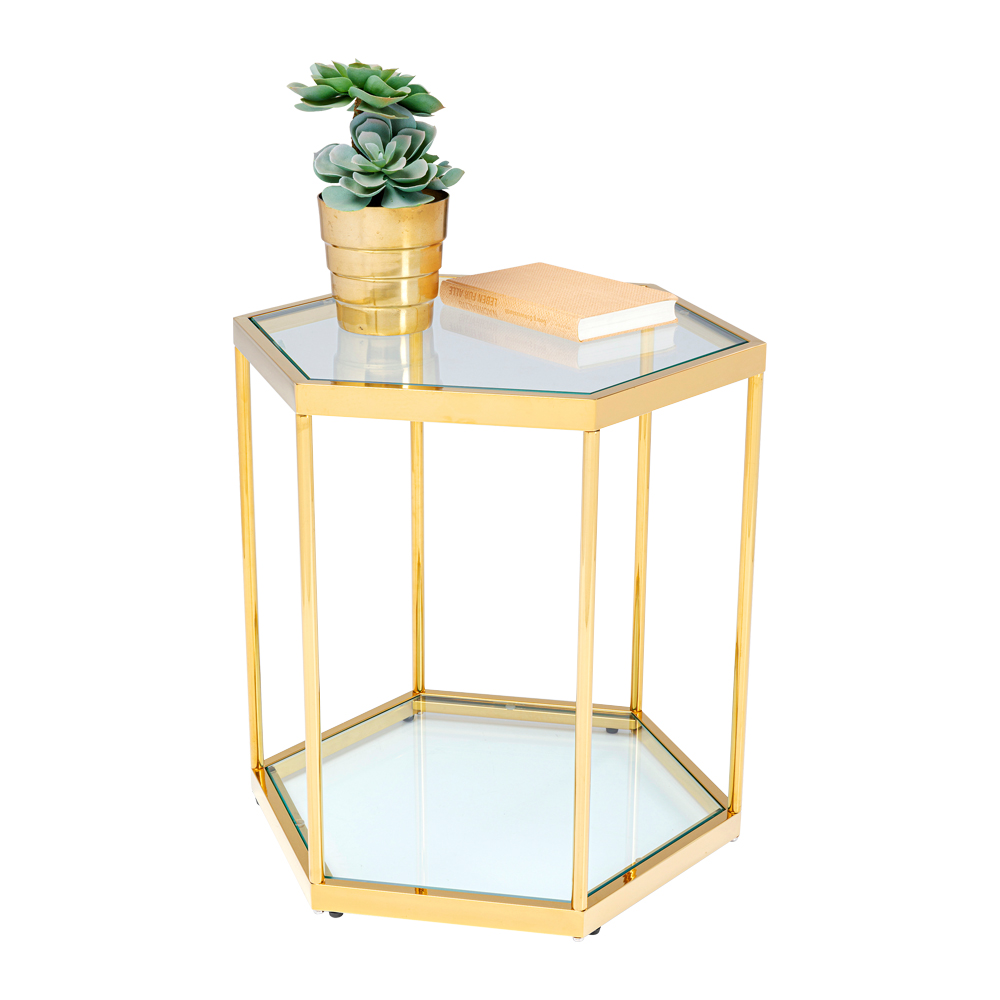 コーム ゴールド 55cm サイドテーブル * - サイドテーブルの通販