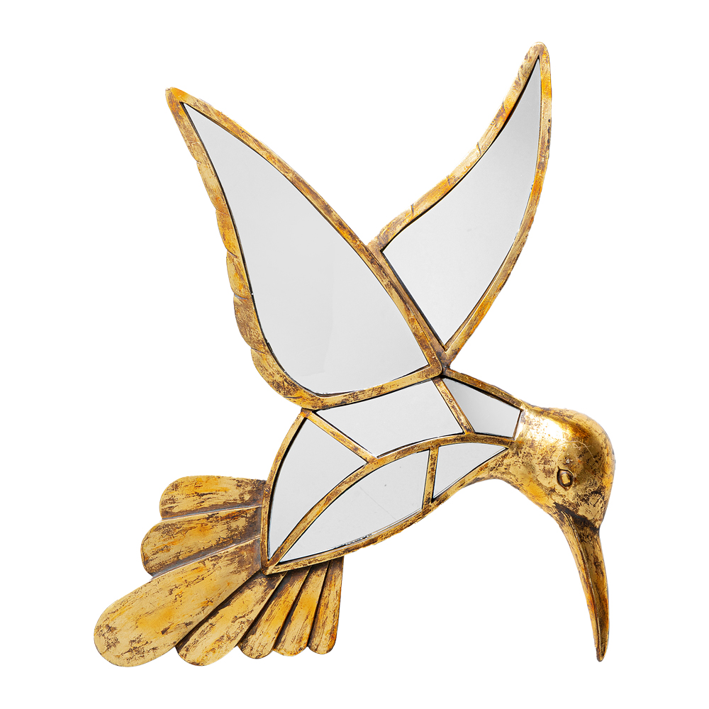 ハミングバードミラー60cm ウォールデコレーション - 壁インテリアの