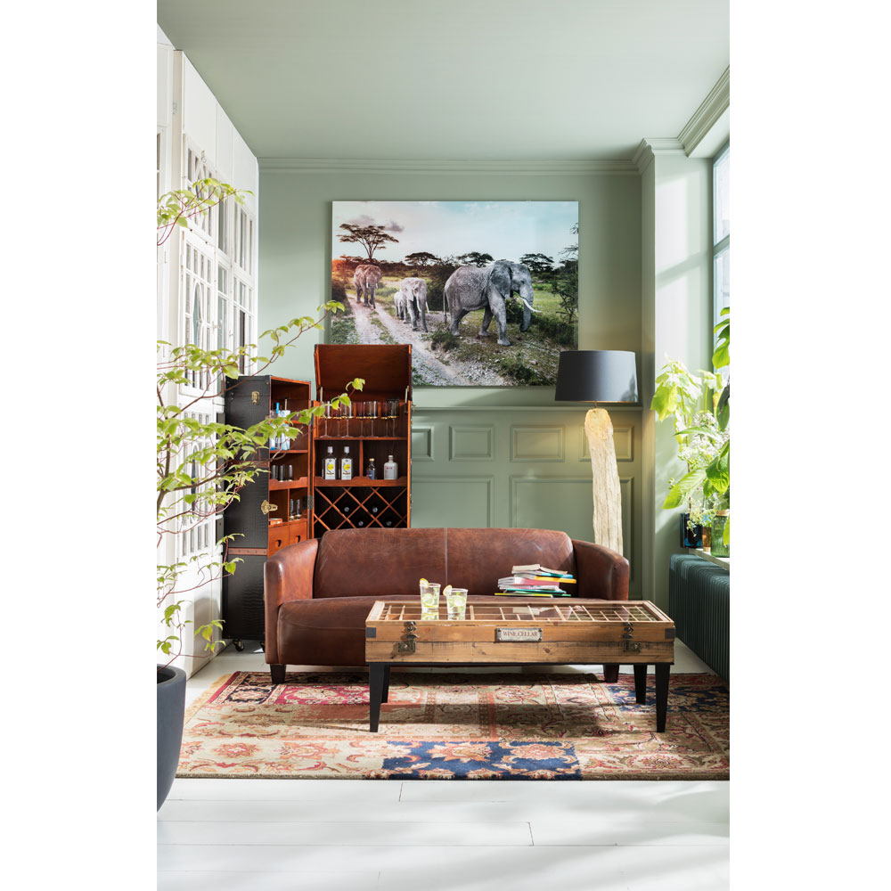 廃番】コレクター 122x55cm ローテーブル/リビングテーブル - ロー