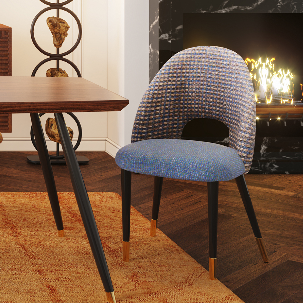 廃番】ハドソン ブルー ダイニングチェア * - ダイニングチェアの通販