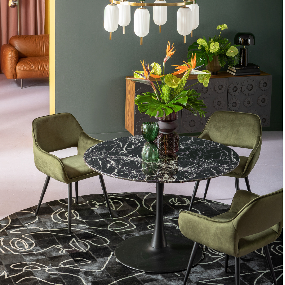 サンフランシスコダークグリーン ダイニングチェア - ダイニングチェア