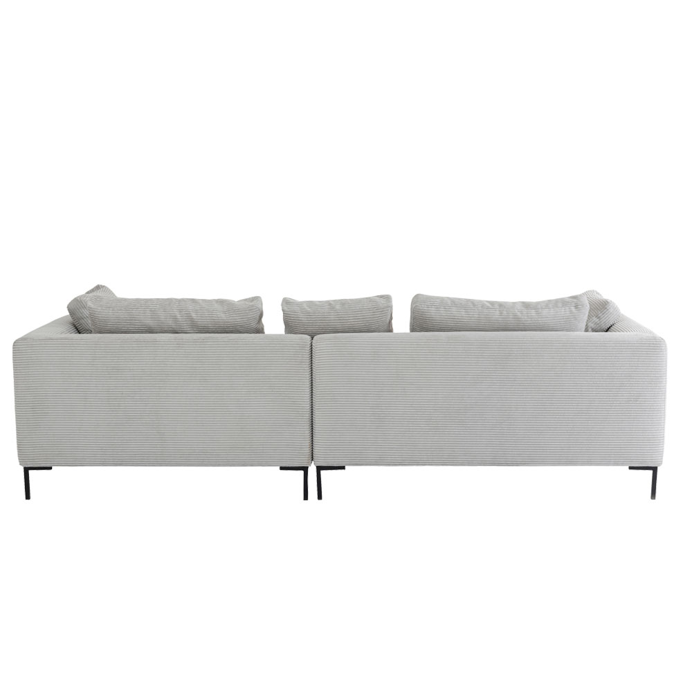 ジャンニ コードグレー コーナーソファ(ライト) - L型ソファー