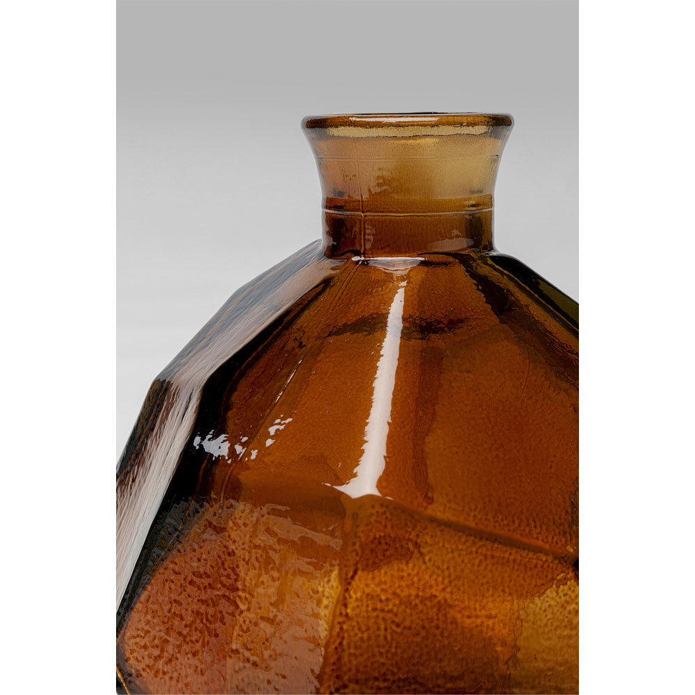 オリガミ ブラウン 18cm フラワーベース - 花瓶・フラワーベースの通販