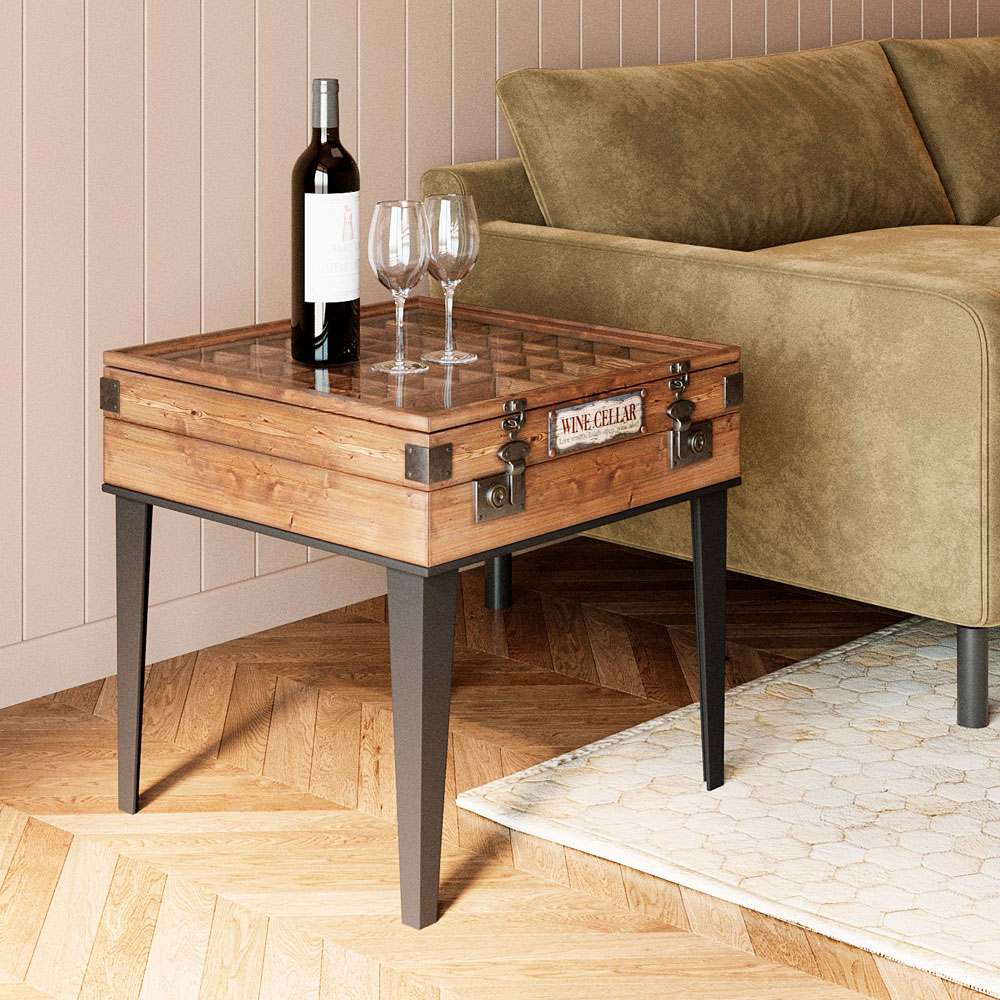 廃番】コレクター 55x55cm サイドテーブル - サイドテーブルの通販