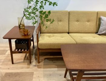 NEW オーク材ウォールナット色のリビングテーブル・サイドテーブル発売