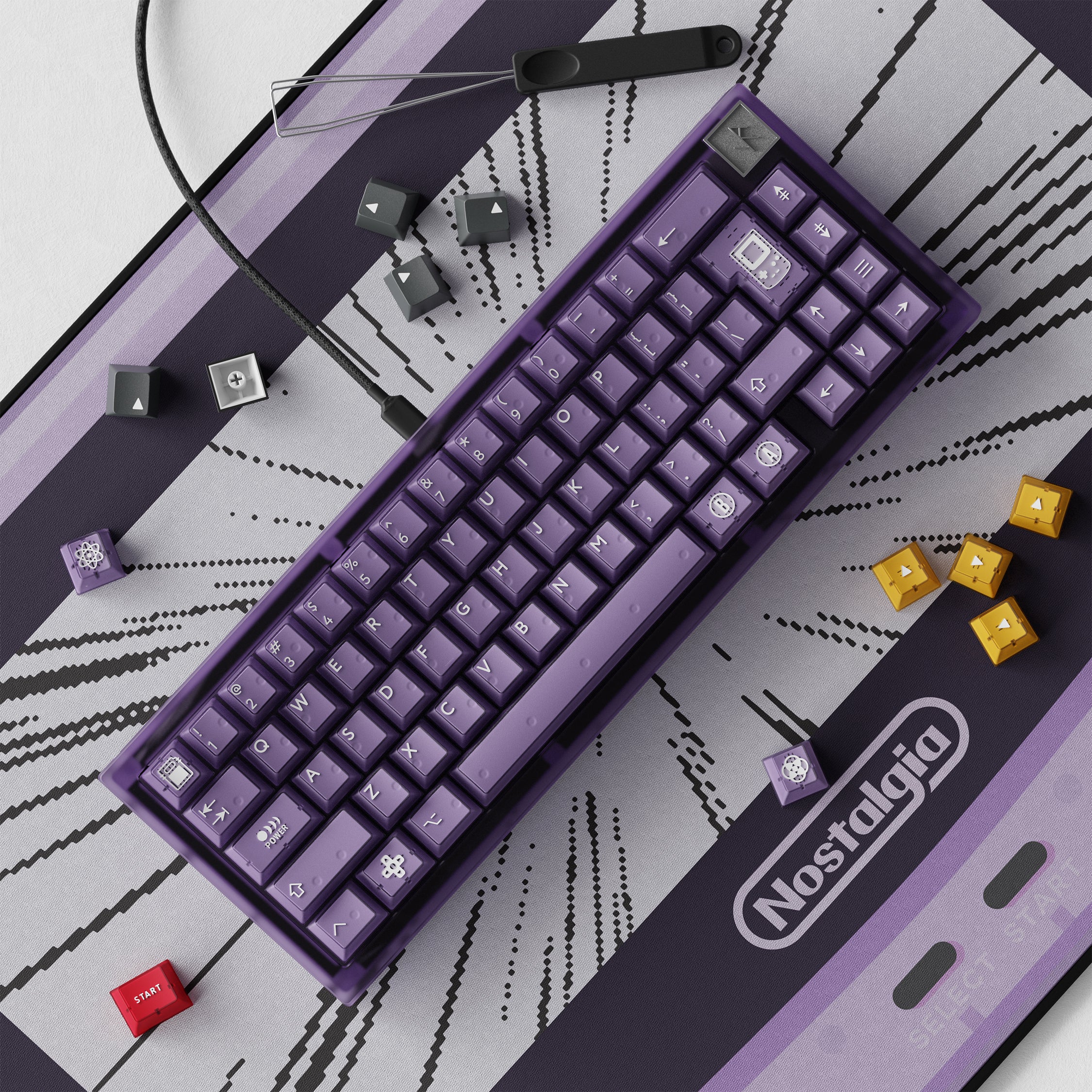 PBTfans Atomic Purple 键帽– KBDfans