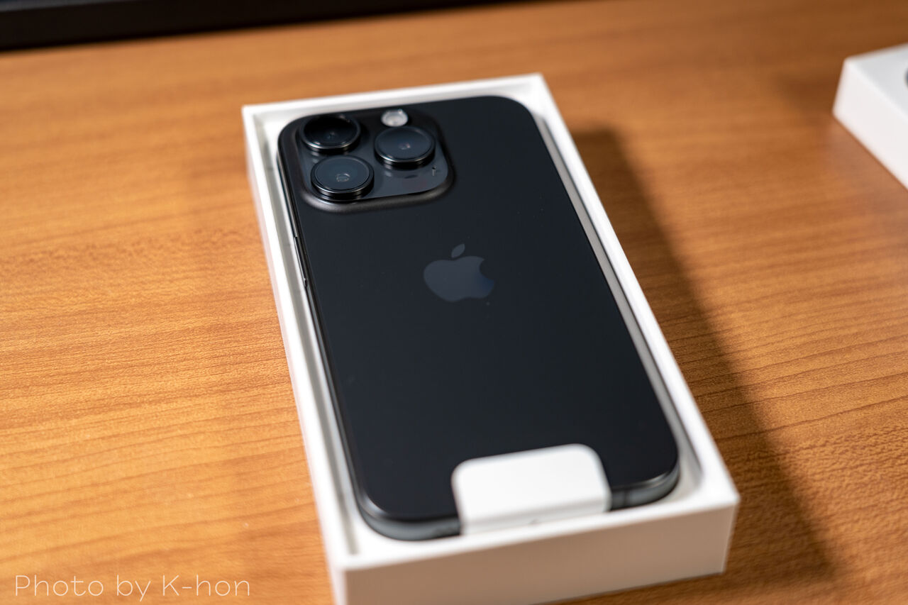 iPhone 15 Pro（ブラックチタニウム）」を購入しました | K-BLOG NEXT
