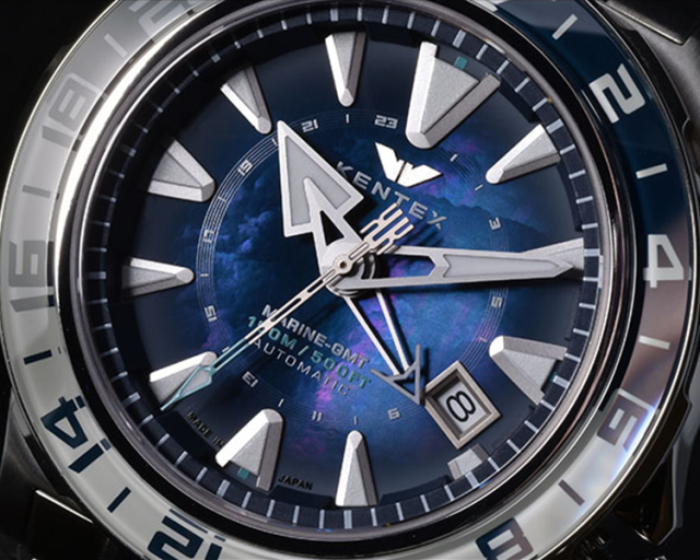 88本限定】KENTEX マリンGMT ブラックPVDxオレンジ／ MARINE GMT Black