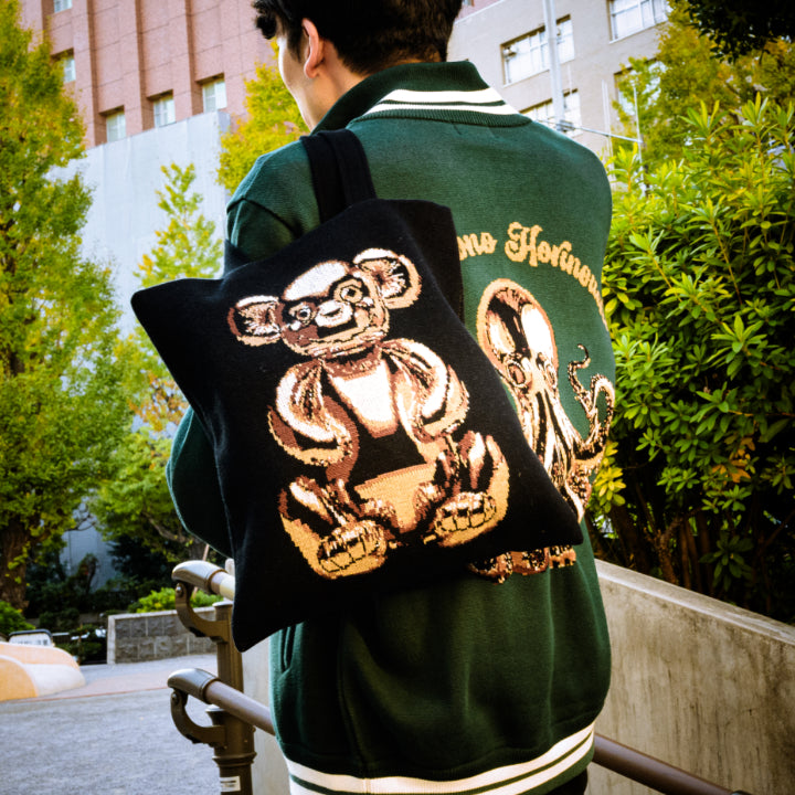 Metal Knit】SARU / ニットバッグ / BLACK / 編み物☆堀ノ内×VINYL