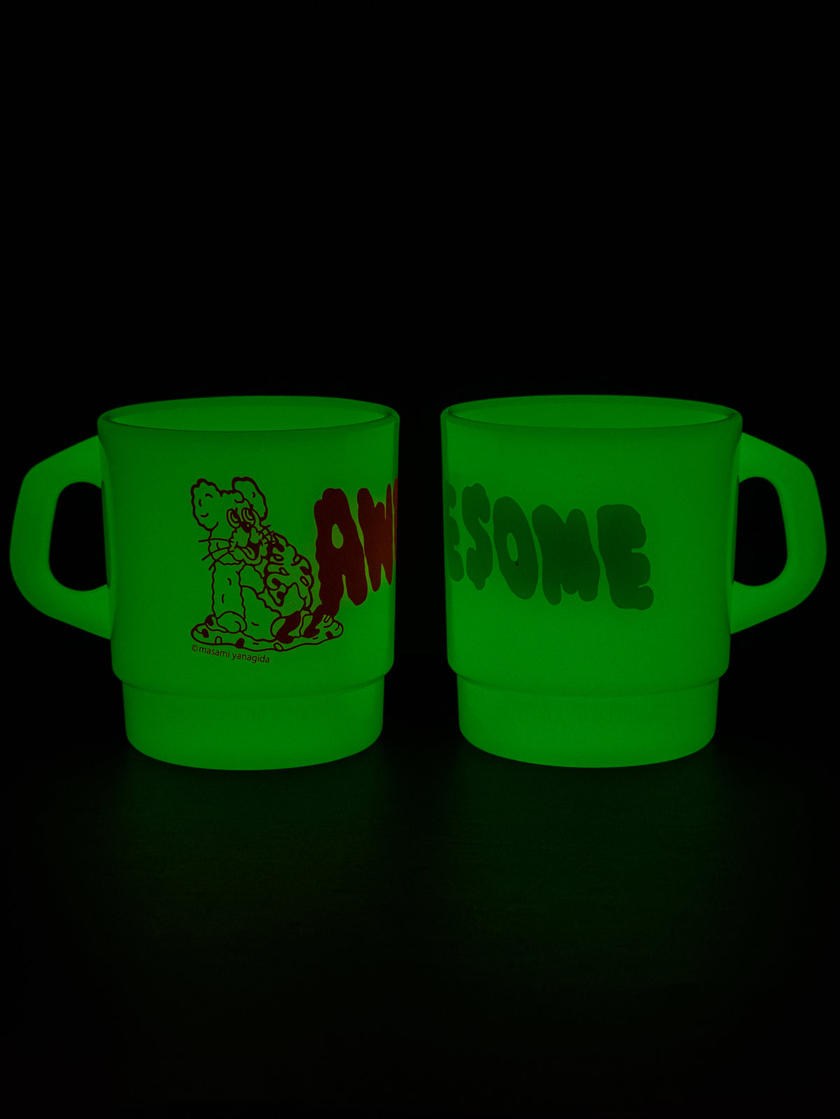 蓄光マグカップ（グリーン） / ヤナギダマサミ