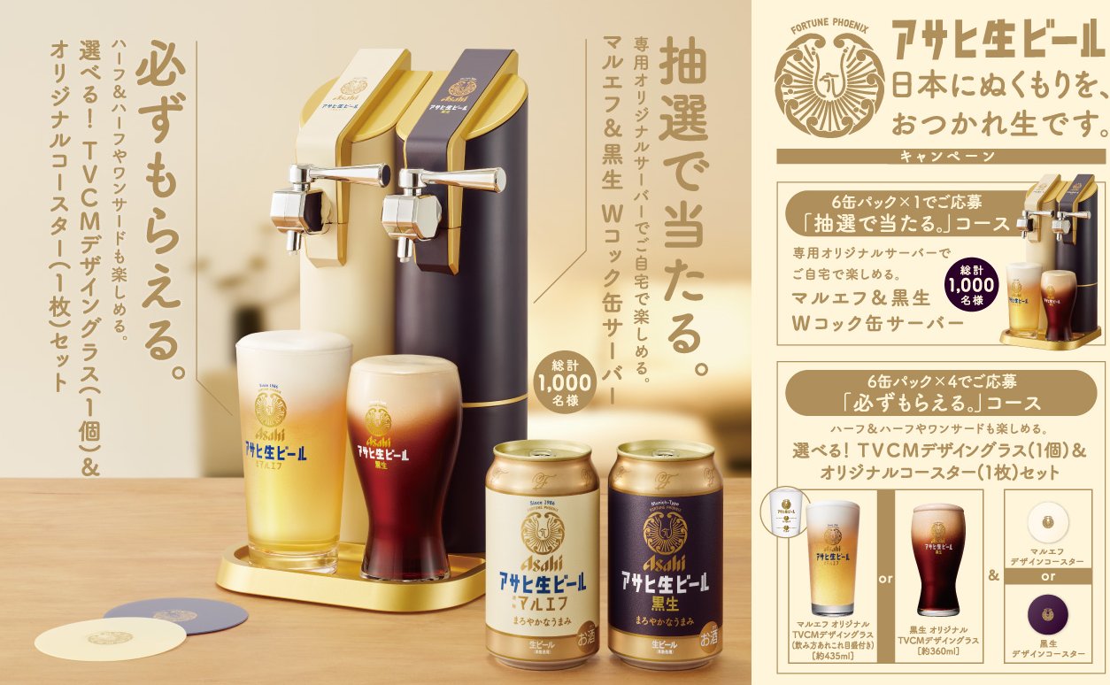 全プレもアリ！缶ビールサーバーも当たる大量当選ハガキ懸賞！｜懸賞