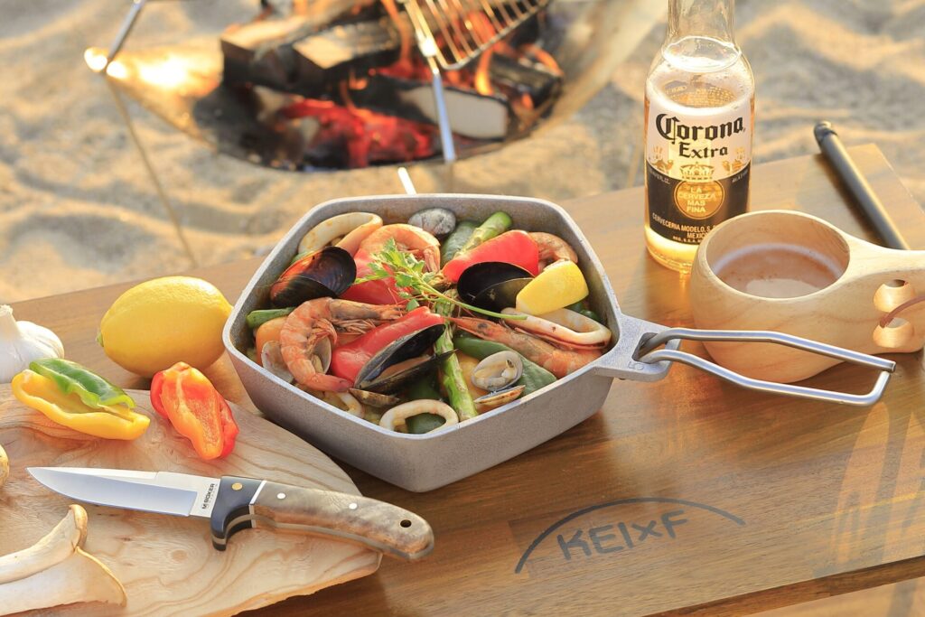 7way】アルミ製極厚スキレットセット（深型・浅型・サイドポット