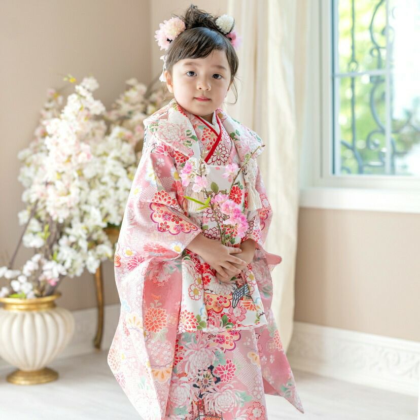 送料無料【雛祭りセール超目玉】被布セット 3歳女の子 七五三 753 三歳