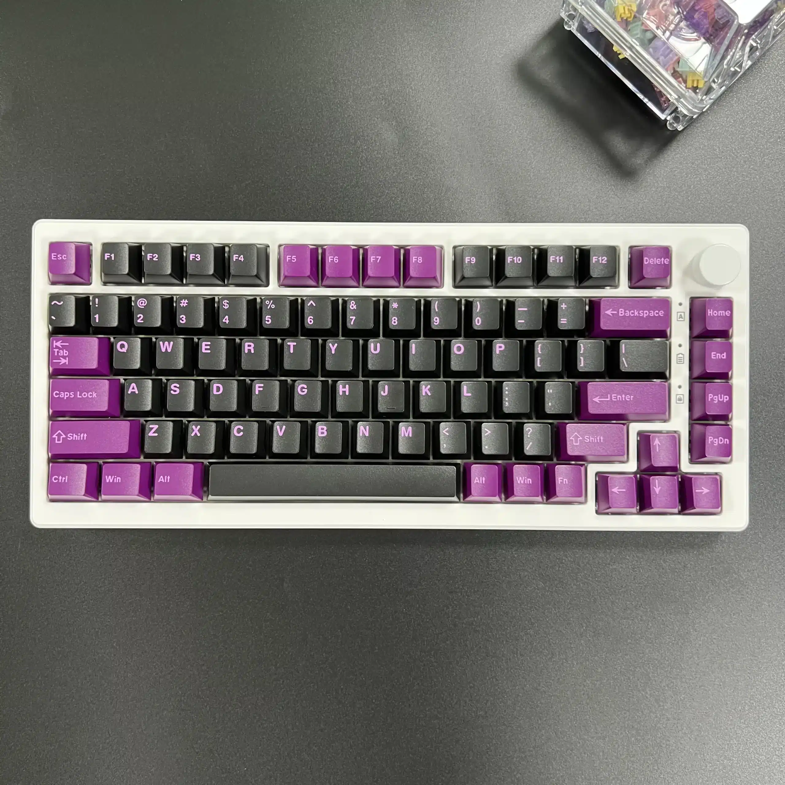 GMK Clone Black Lotus Keycaps Set Purple PBT - Keysium