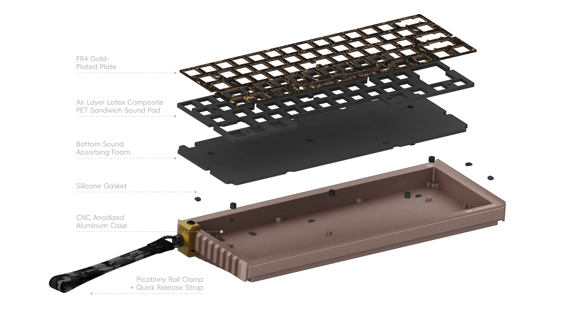 Wooting 60HE+ Mechanical Keyboard Aluminum Case - KeysMe – KEYSME