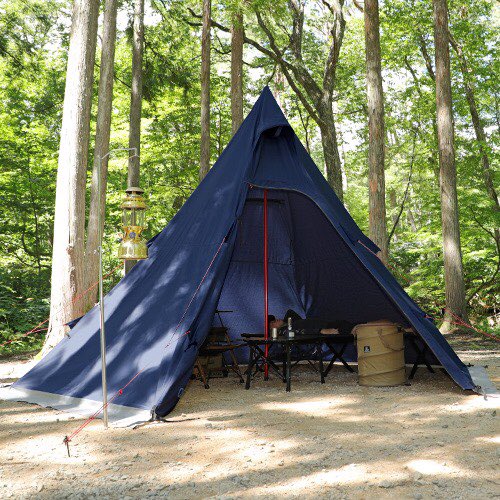 なんと！クイックキャンプのワンポールTCテントはグレーとネイビー