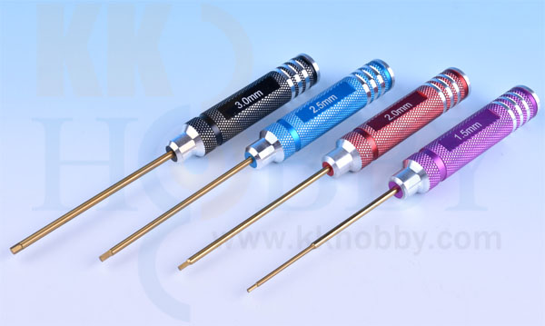 KK HOBBY 】 アルミ製グリップ六角ドライバーセット 六角レンチ