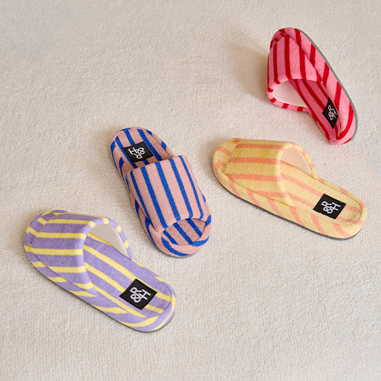スリッパ｜Roomnhome｜パイルストライプスリッパ - territory