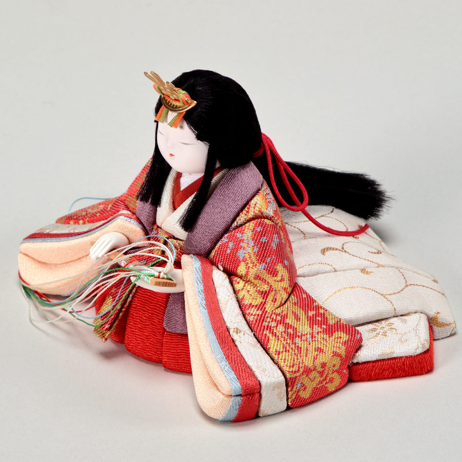 人形の田辺 / 【幸一光】木目込雛人形 うらら 親王飾り