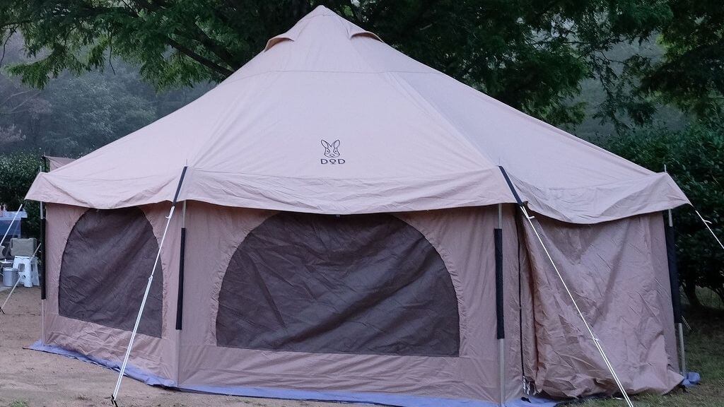 グランピングにぴったり！『DODタケノコテント』レビュー。デカくて
