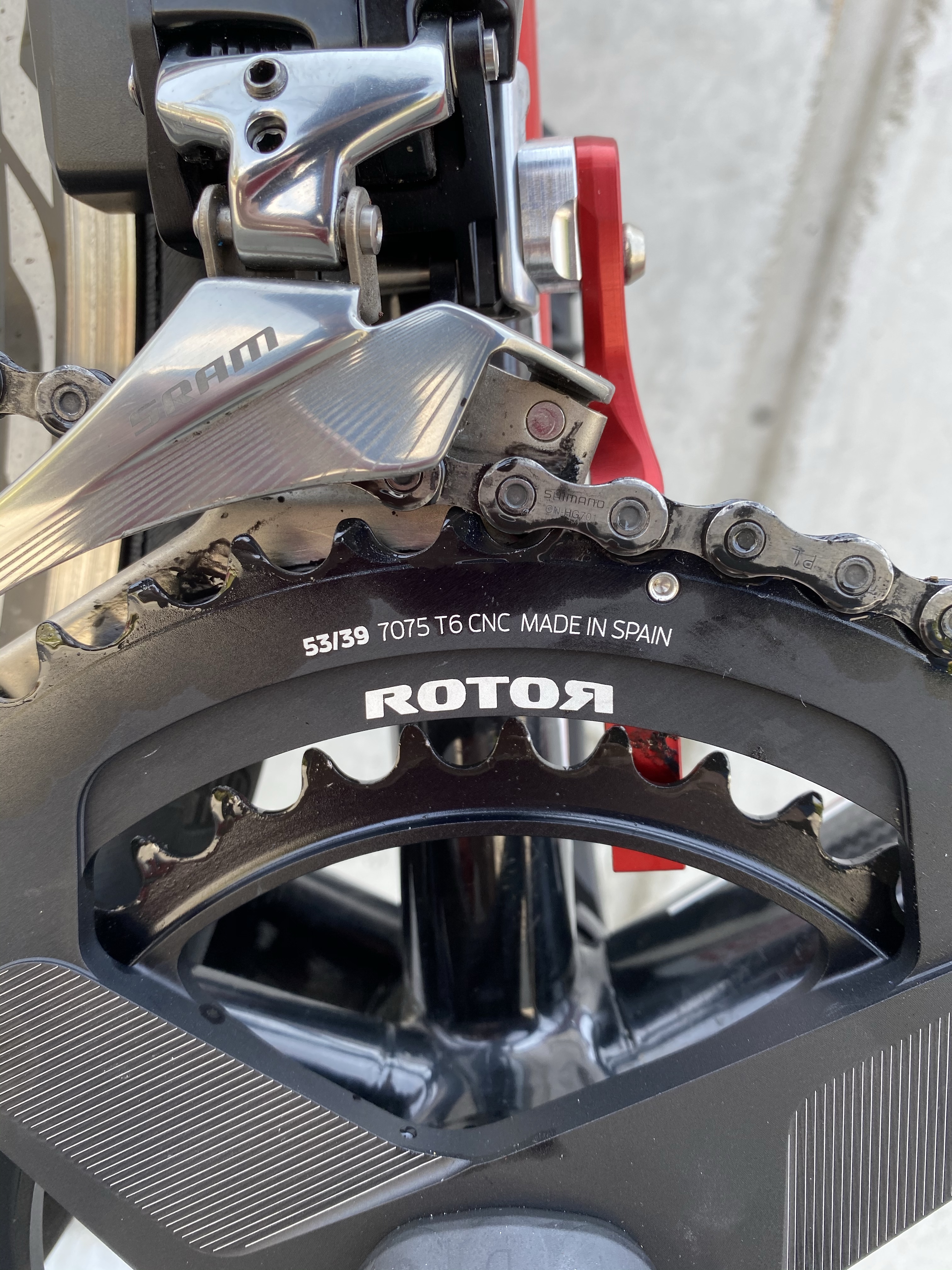 ROTOR ALDHUクランクセット 24mmではなく30mmシャフトで組んでみた