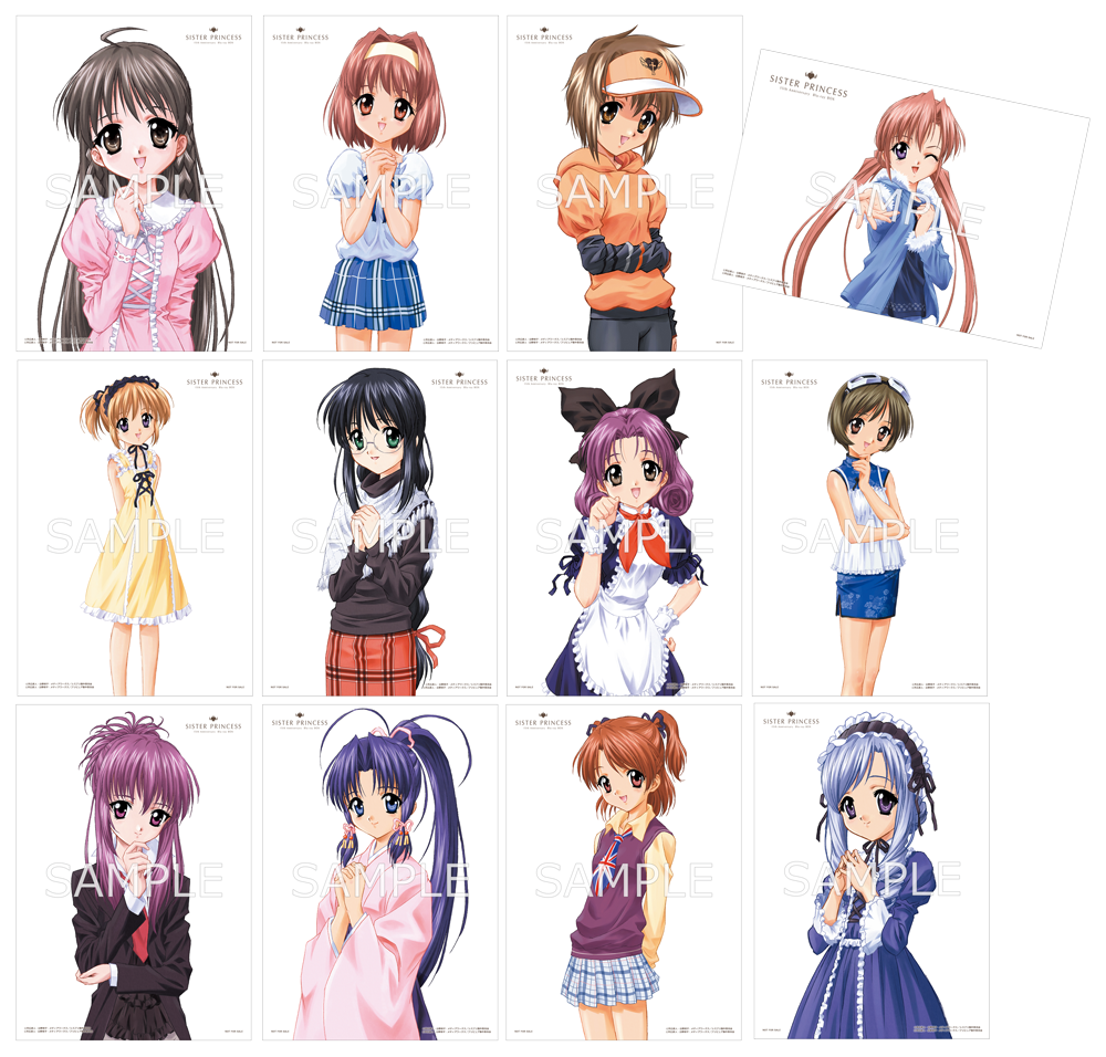 シスタープリンセス　衛　天広直人　直筆サインカード 真作】【WISH】天広直人「SISTER PRINCESS 四葉」ミクスドメディア 約6