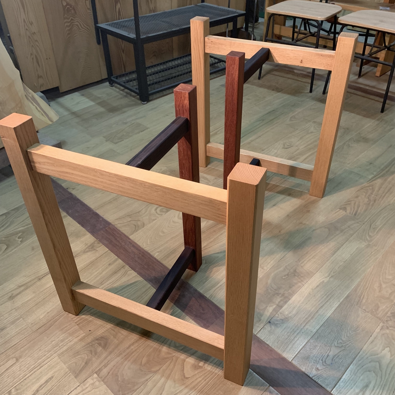 座卓の一枚板にダイニングの脚 | 一枚板xオイル仕上げの専門店｜木の店