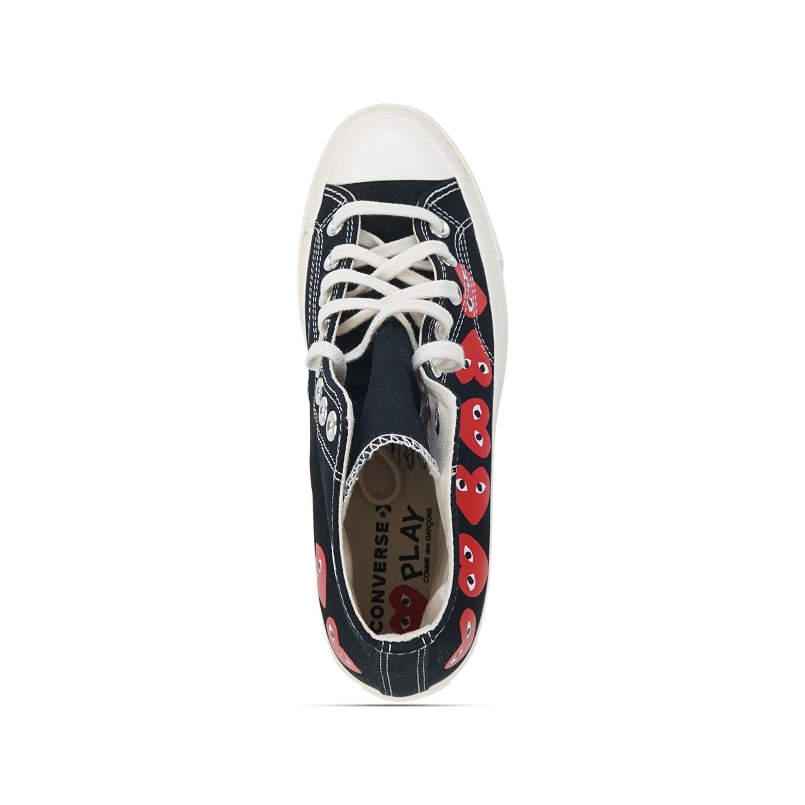 Converse x CDG PLAY Chuck Taylor All Star '70 Black Multi Black