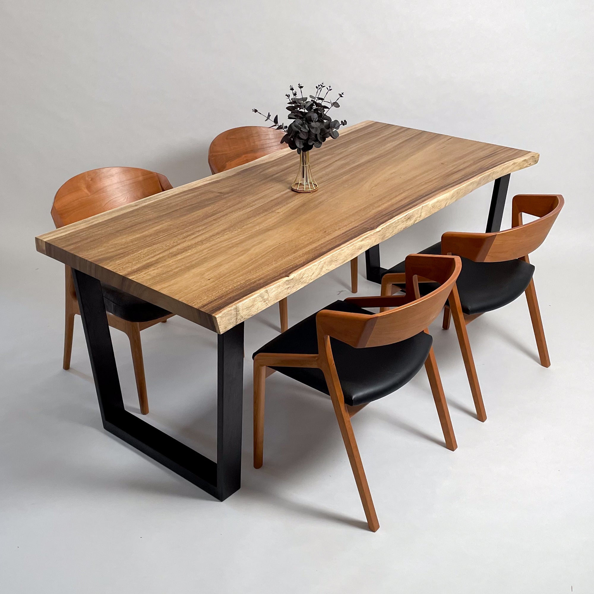 KIDOMEIMOKU モンキーポッド一枚板ダイニングテーブル｜180cm(6人掛け