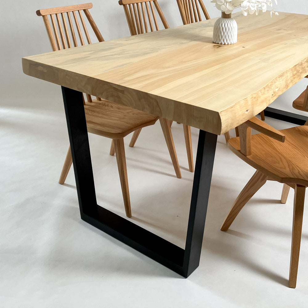 KIDOMEIMOKU イチョウ一枚板ダイニングテーブル｜196cm(6人掛け