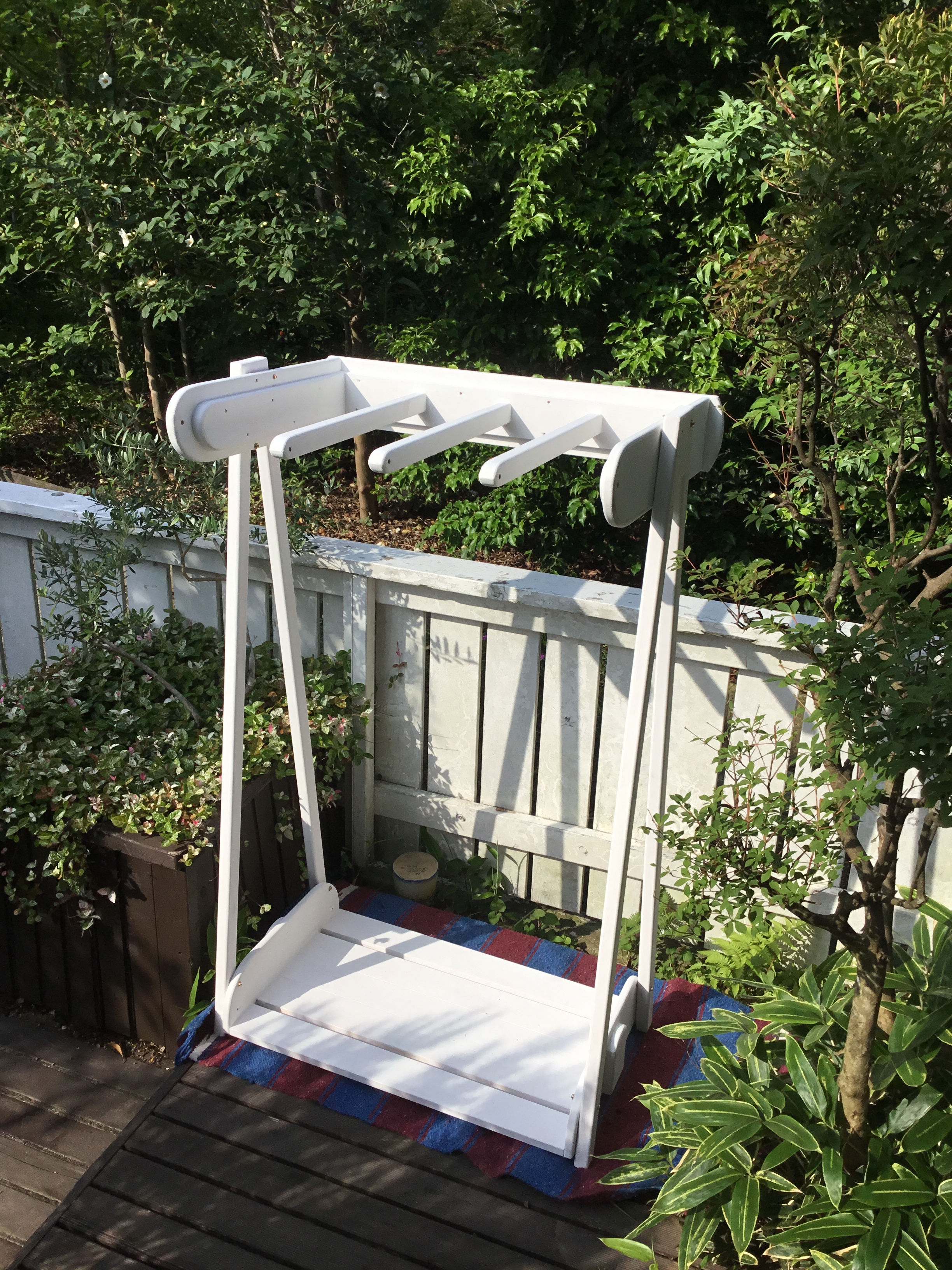 ロングボードラック縦置き4本用 - 喜亜工房