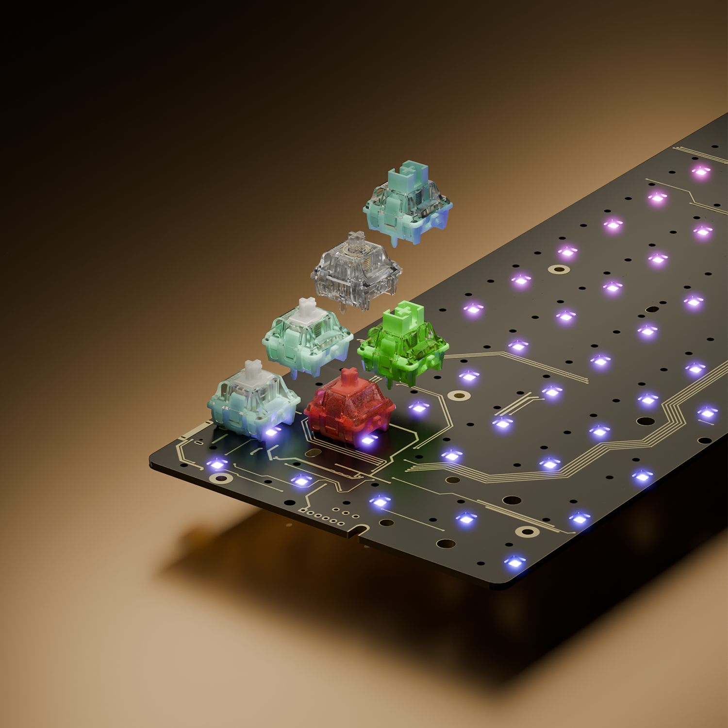 GATERON GT60 PRO Magnetic Keyboard PCBA【スタビ＆フォーム組み立て